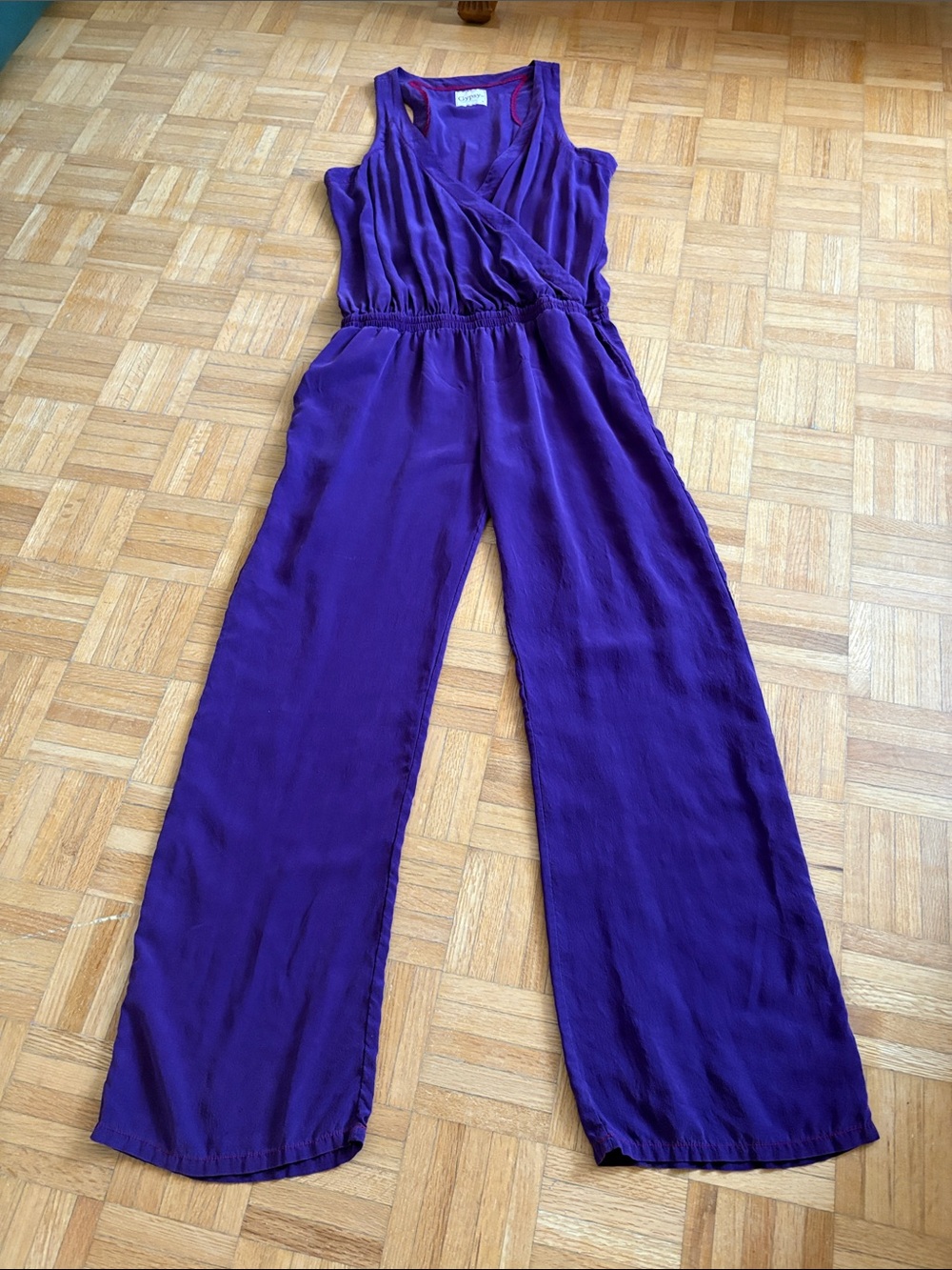 Gypsy 05 Sleeveless Purple Wide-Leg Jumpsuit